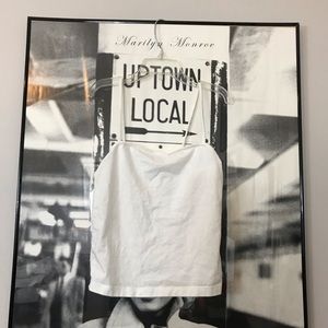 White Cropped Tank Top